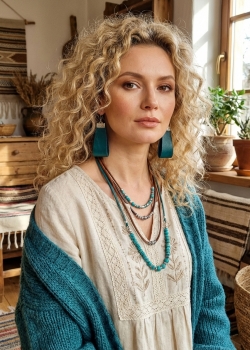 Серьги из натуральной кожи